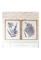 2 ASST. BLK /WHT FERN WALL ART