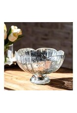 7.75"W METALLIC FINISH SCALLOPPED