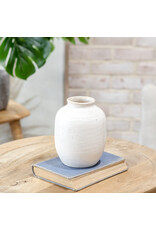6.3" WHITE CERAMIC VASE