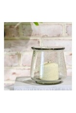 5" STONE FINISHED ARTISAN GLASS JAR