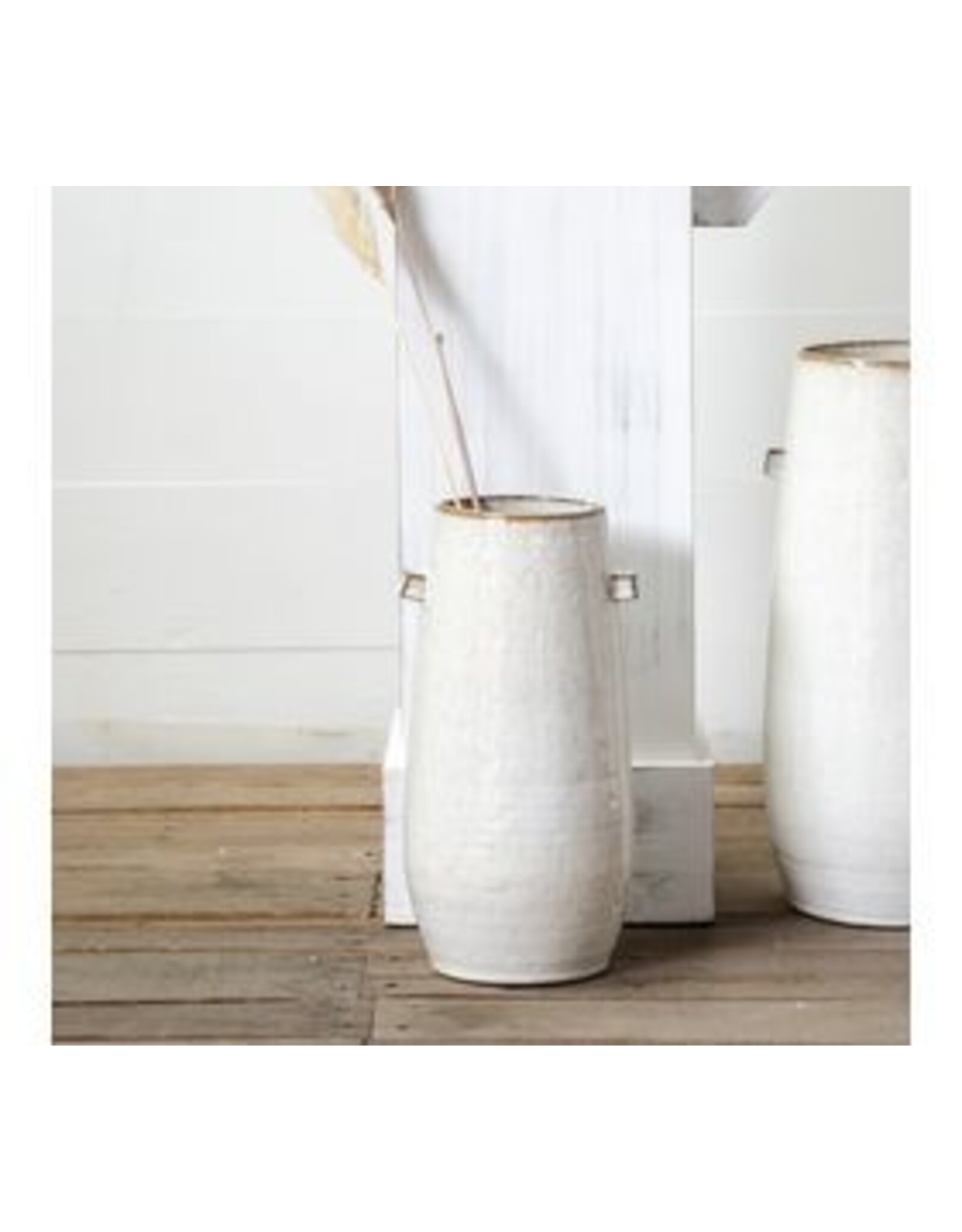 12.3" CERAMIC HANDLE VASE