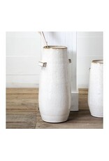 15.4" CERAMIC HANDLE VASE