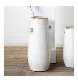 15.4" CERAMIC HANDLE VASE