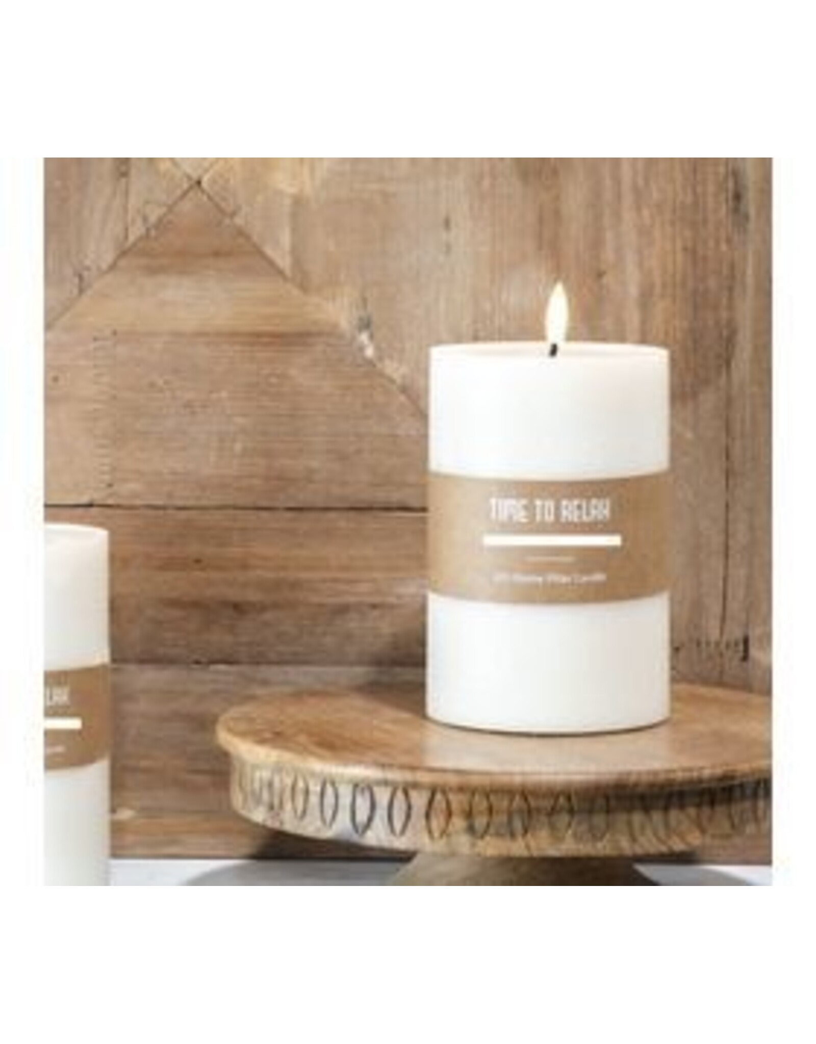 6" H. WIDE LED PILLAR CANDLE