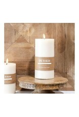 8" H. WIDE LED PILLAR CANDLE