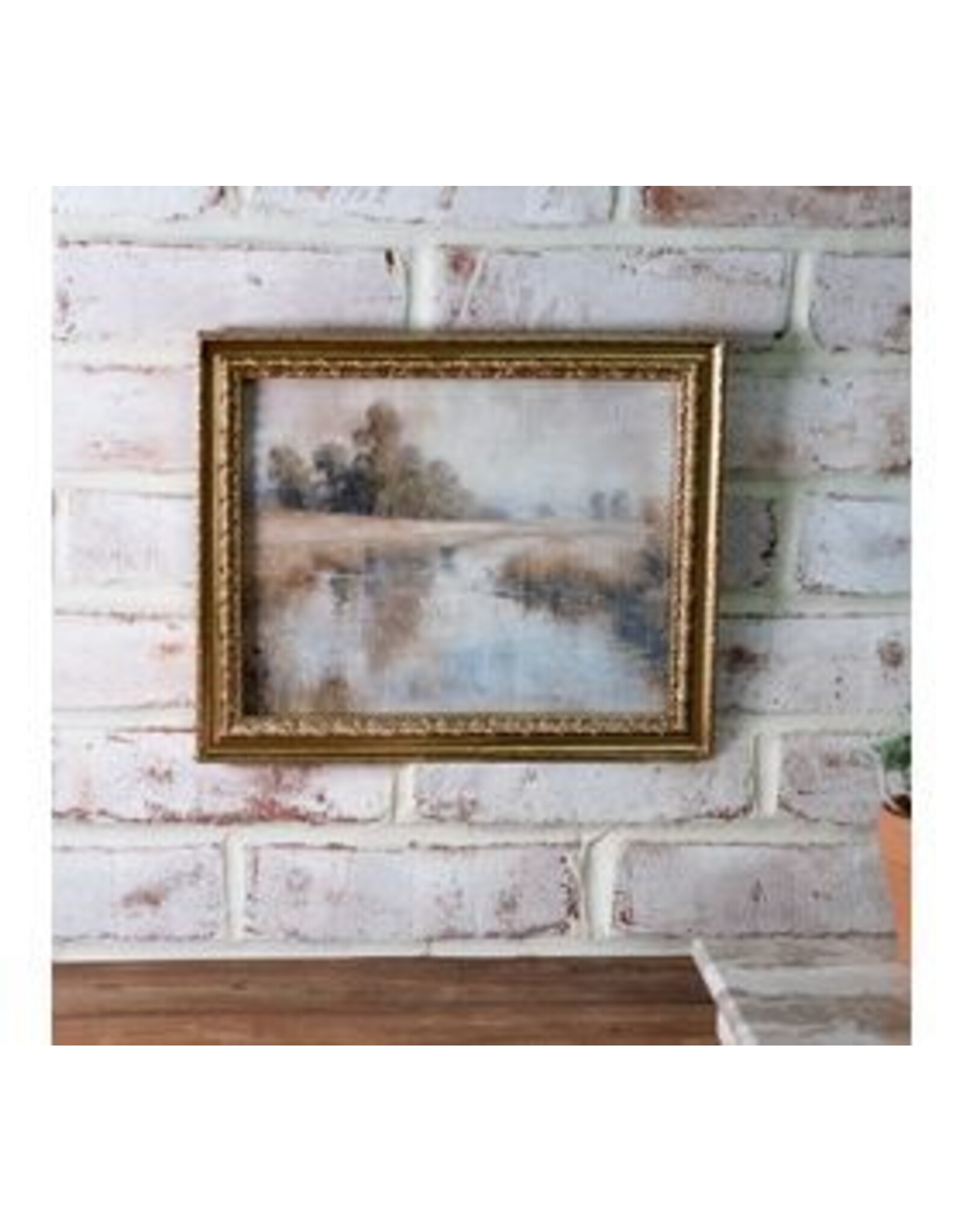 8" X 10" GOLD FRAME STREAM