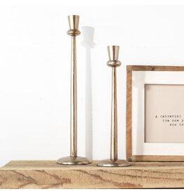 PDTA04 - ANT. BRASS CANDLE HOLDERS - Small