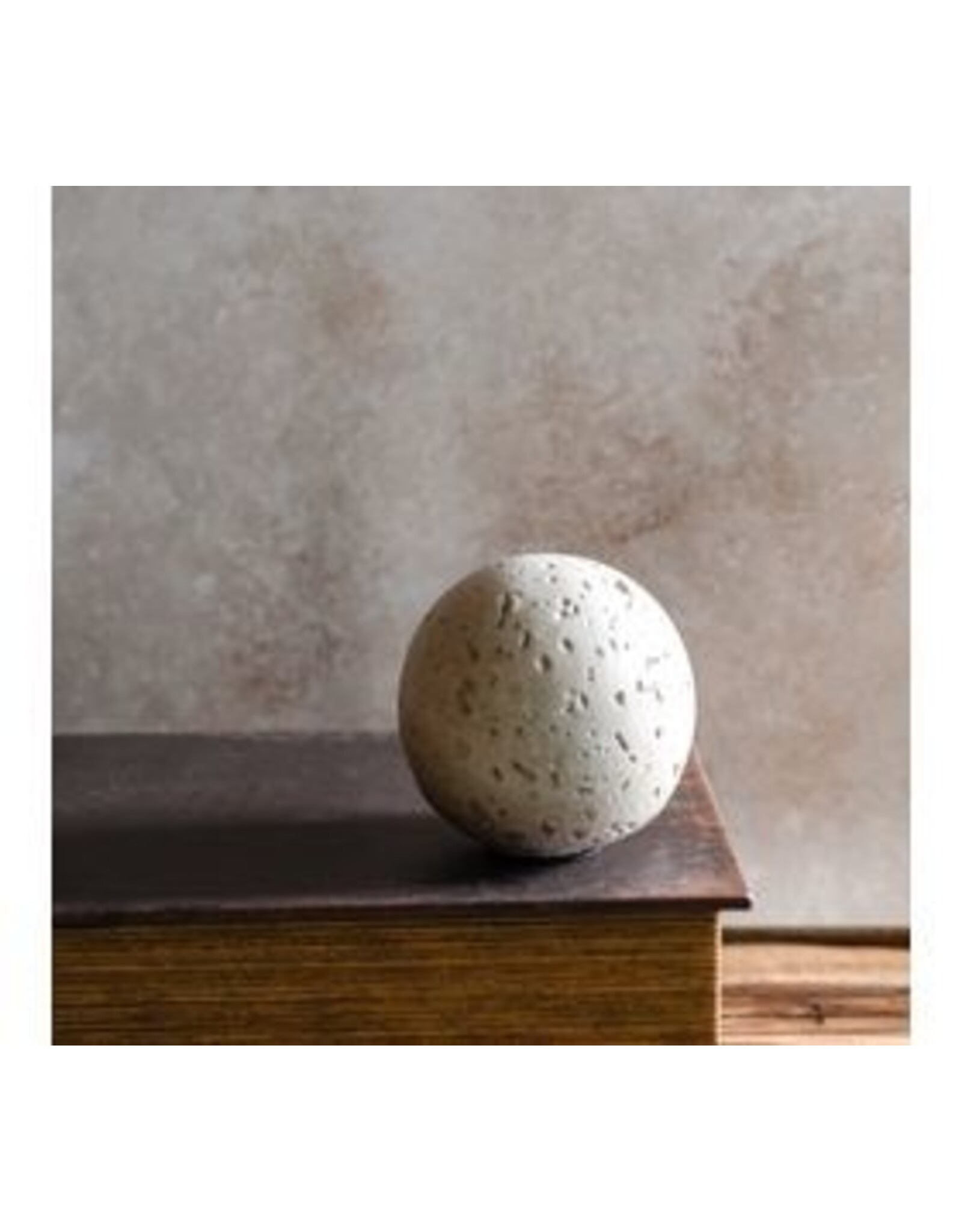 3" CREAM CEMENT DECO BALL