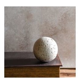 3" CREAM CEMENT DECO BALL