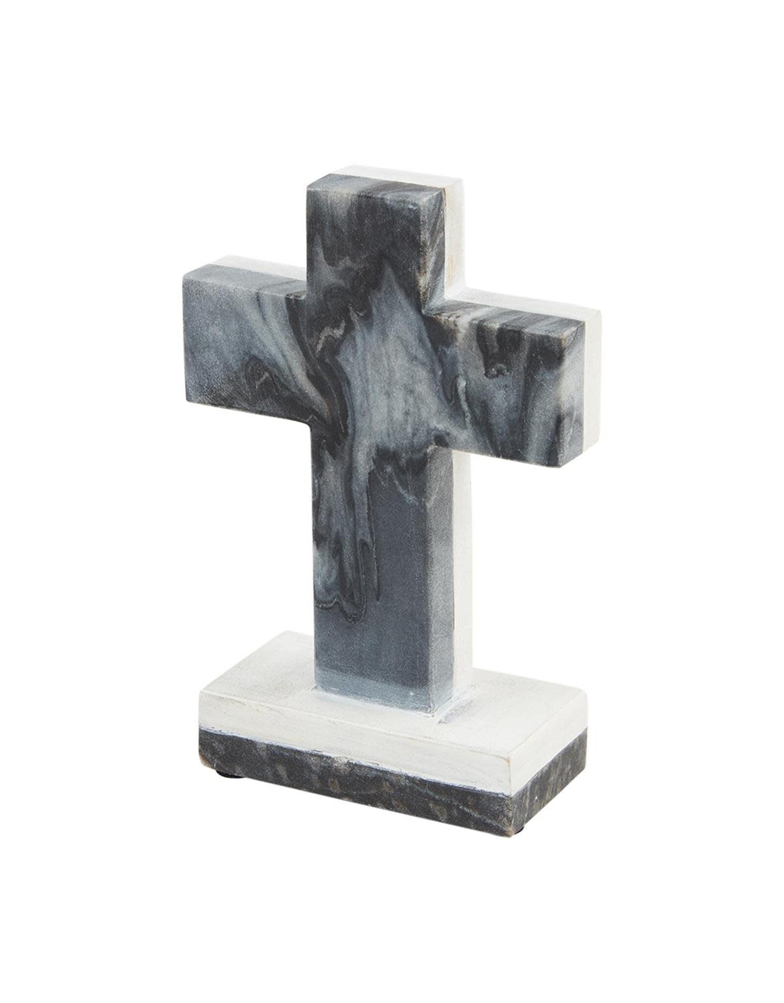 GRAY MARBLE WOOD CROSSES