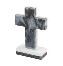 GRAY MARBLE WOOD CROSSES