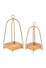 CANE TRAY LANTERN small 16" x 6 1/2"