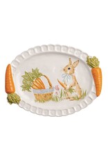 EASTER CARROT HANDLE PLATTER