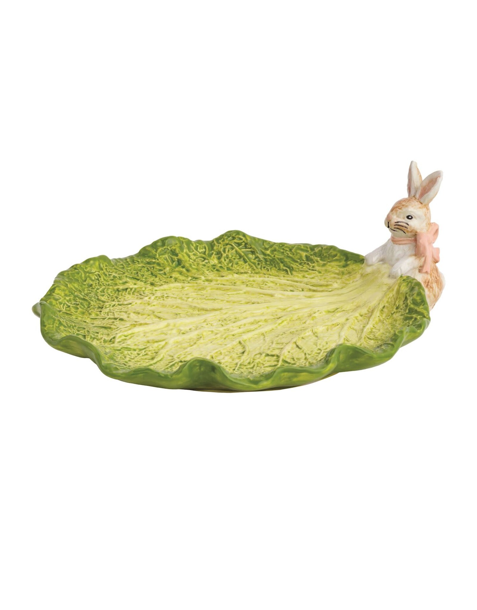 SMALL BUNNY CABBAGE PLATTER
