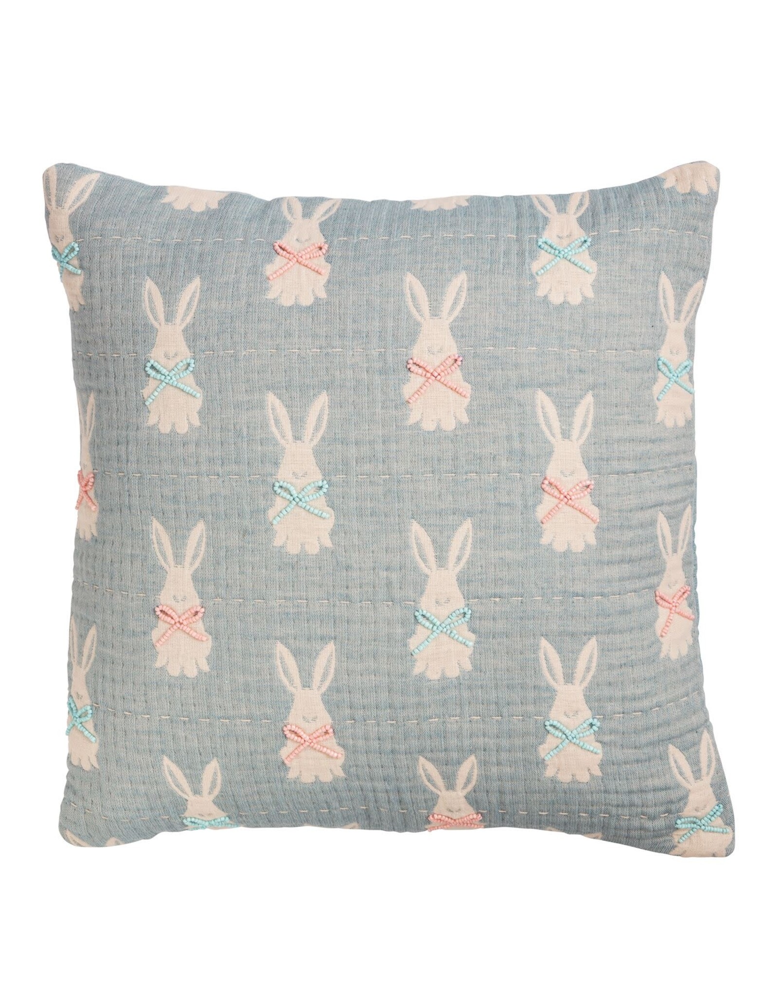 BUNNY JACQUARD EASTER PILLOW