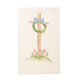 EASTER CROSS W WREATH TOWEL