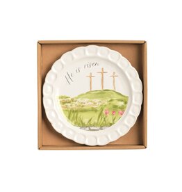 BOXED EASTER CROSS PLATE