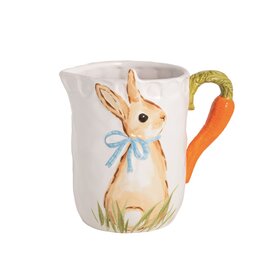 BUNNY CARROT HANDLE PITCHER