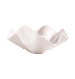 RUFFLED MELAMINE SERVING BOWL
