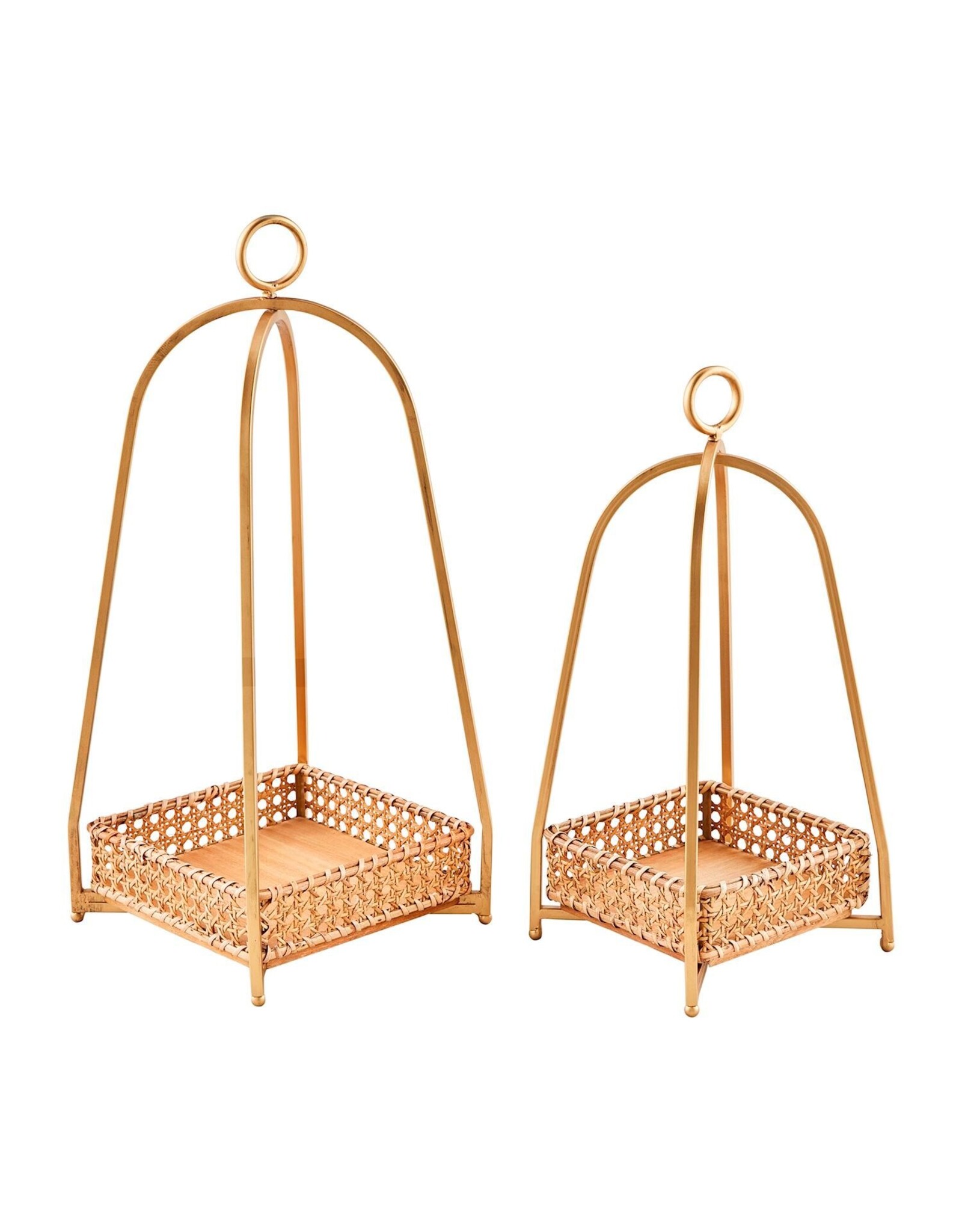 CANE TRAY LANTERN large 20" x 8"