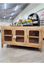 CAB593-SO Urban Glz Sdboard 3GD Bar Handls Wd Legs  60.2x20.1x33.8"H