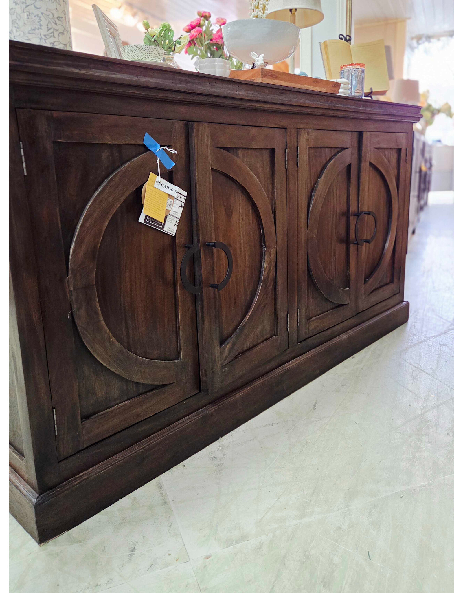 CAB363 Luna Credenza 4Panel doors 70.5x16.1x38.2"H