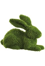 11.5in Moss Covered Bunny Green