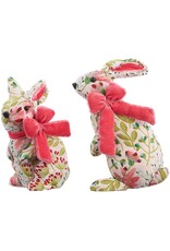 9-10in Bunny Set (2 asst) Pink/Green