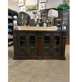 CAB138 Credenza 4 Glazed Doors 64.1x17.7x36.2"H