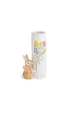 pink bow bunny bud vase