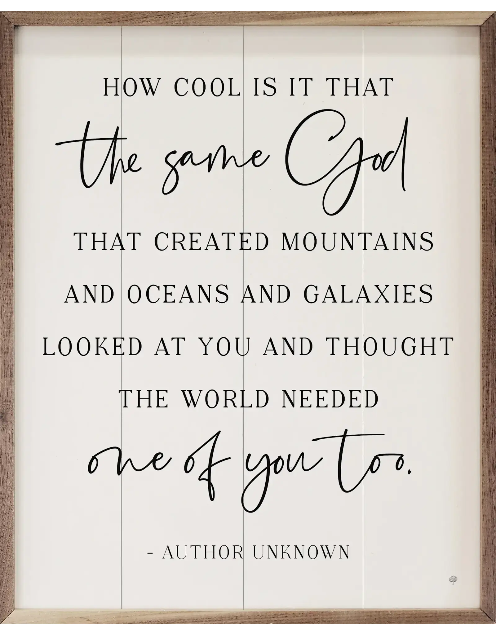 The Same God White 16x20