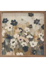 Abstracted Florals 2 Blue By Nina Blue 16x16