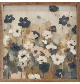 Abstracted Florals 2 Blue By Nina Blue 16x16