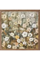 Abstracted Florals 3 Neutral By Nina Blue 16x16