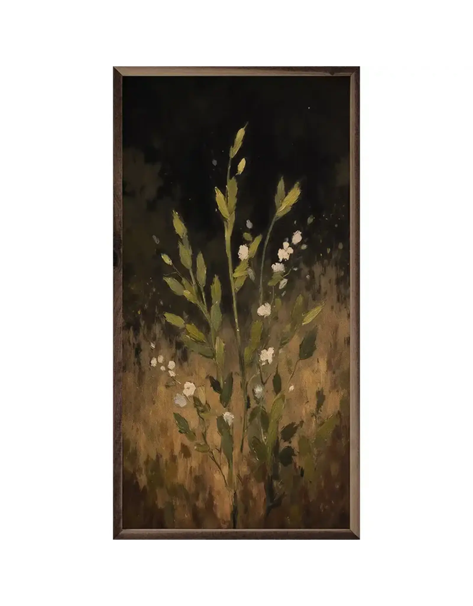 Field Grass With White Flower 12x24