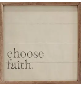 Choose Faith Antique 12x12