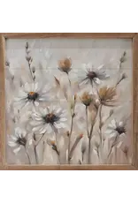 Neutral Daisy Field 12x12
