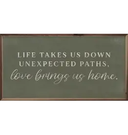 Life Takes Us Down 24x12 Green