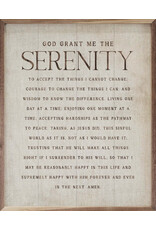 God Grant Me Serenity 16x20 White