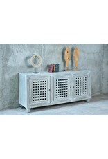 CAB263  Havana Credenza 3Carved Doors 72x19.2x34.2"