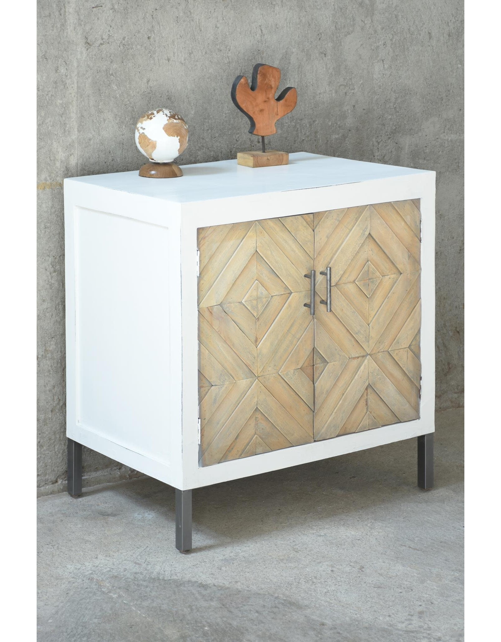 CAB322 Cabinet w/inlay doors 32.5x20.1x34.2"H