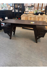 TAB393 Mid Century Desk 5Drw 66.8x23.6x31.1"H