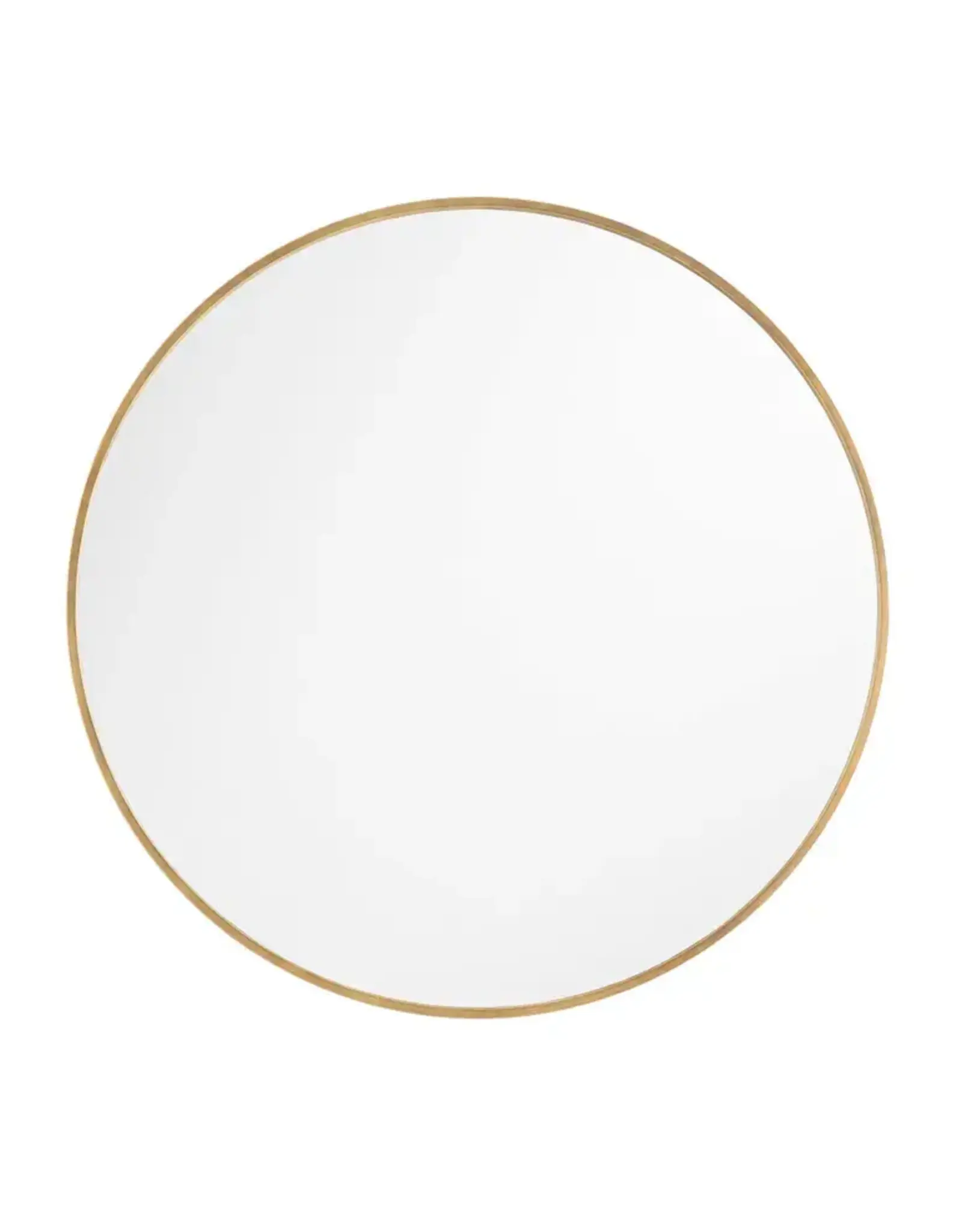 47" Round Mirror Gold