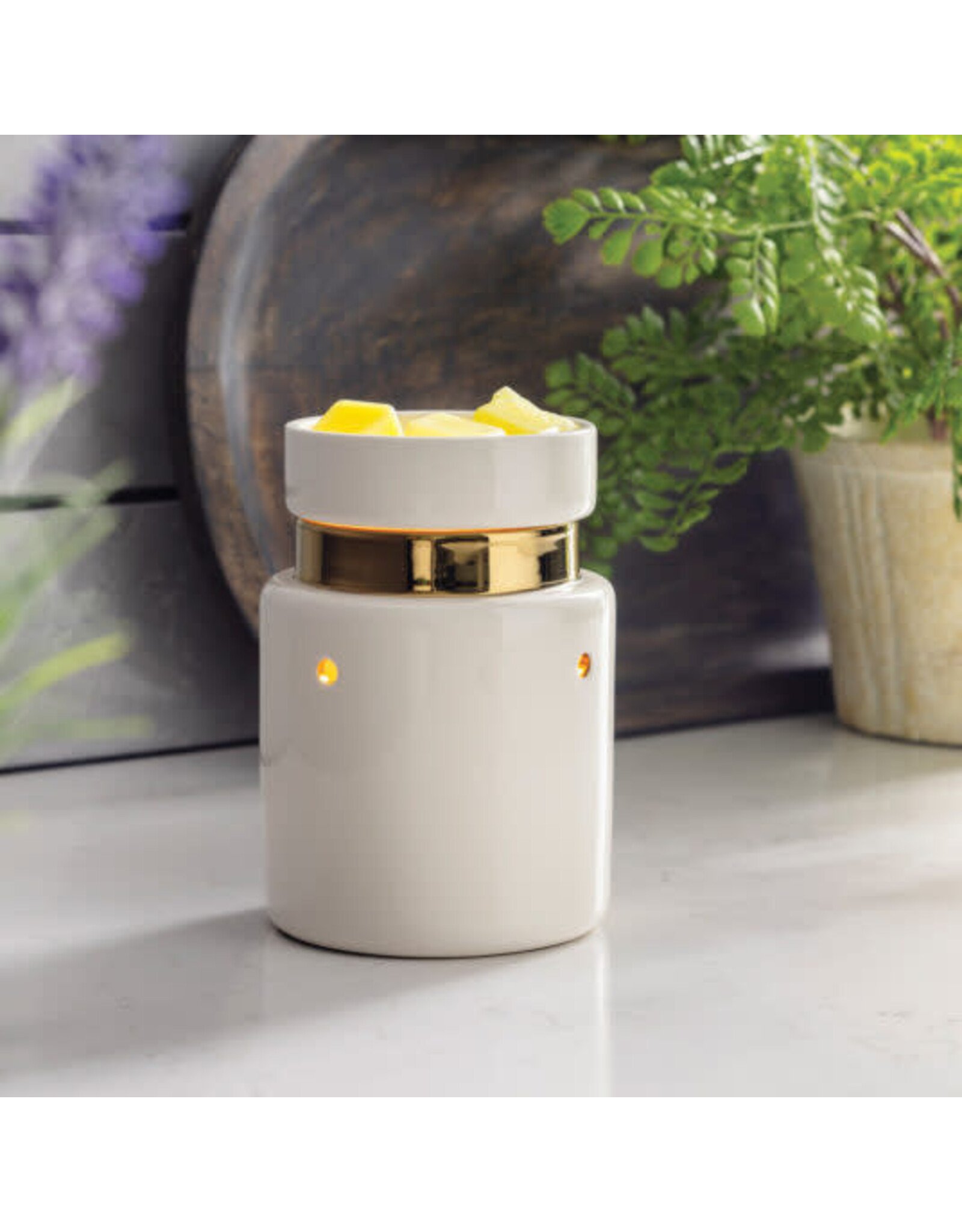 RWWHG Illumination Fragrance Warmer White & Gold