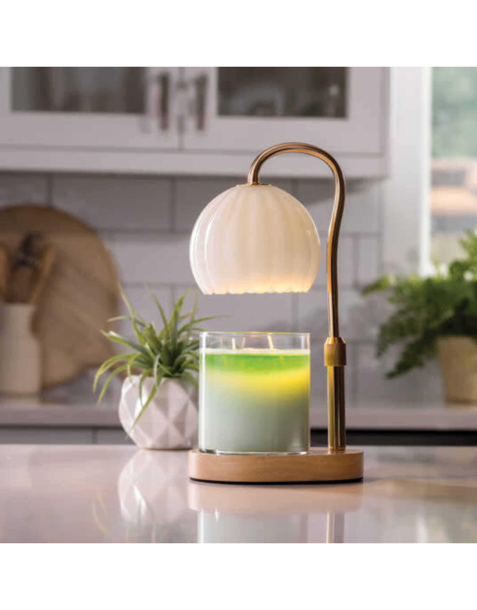 AJGSC Candle Warmer Lamp Milk Glass