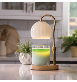 AJGSC Candle Warmer Lamp Milk Glass