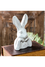 9"H White Peter Rabbit Decor
