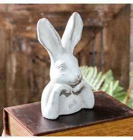 9"H White Peter Rabbit Decor