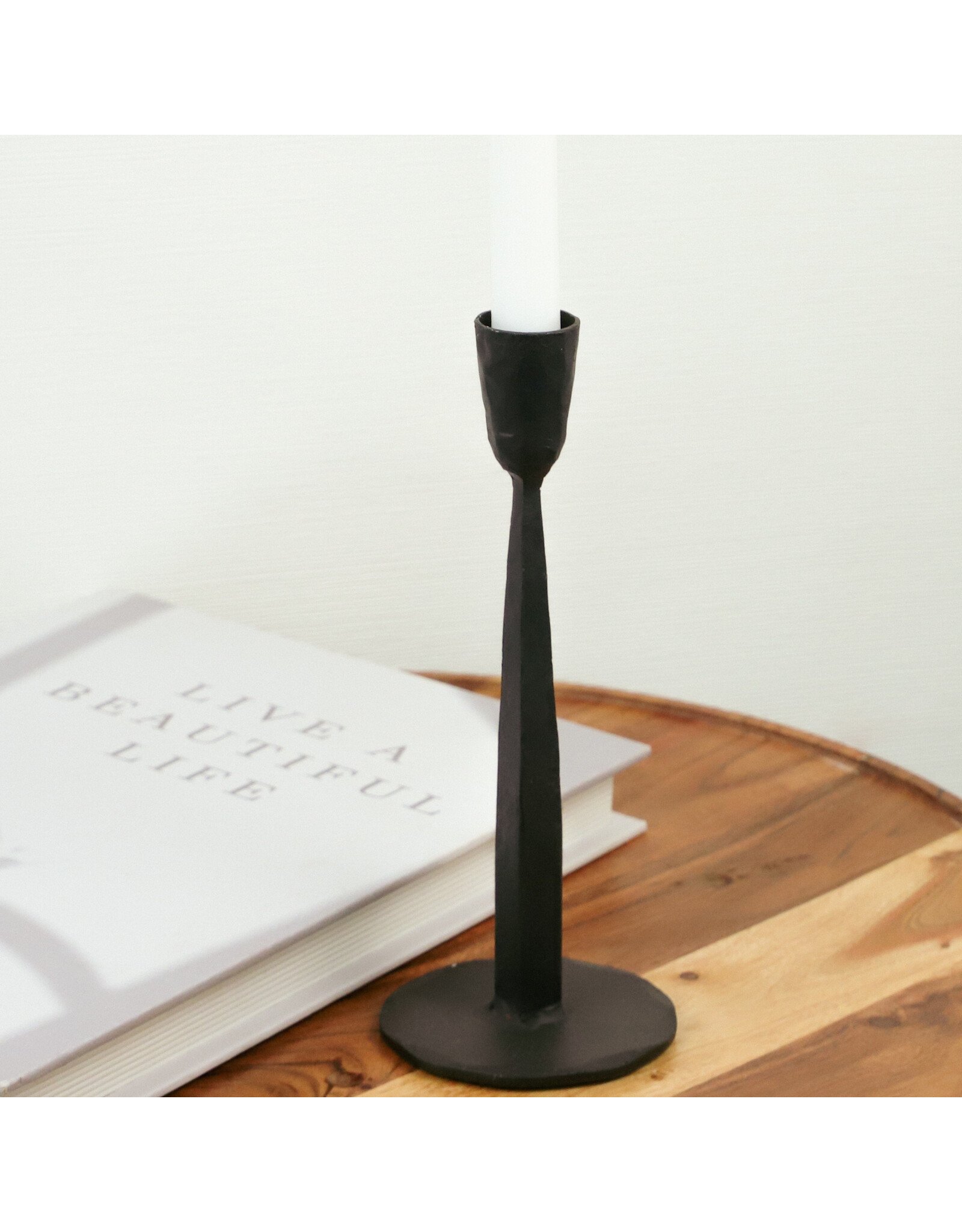 9" Iron Candle Holder