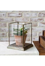 7.5"H Aged Antique Glass Displayer